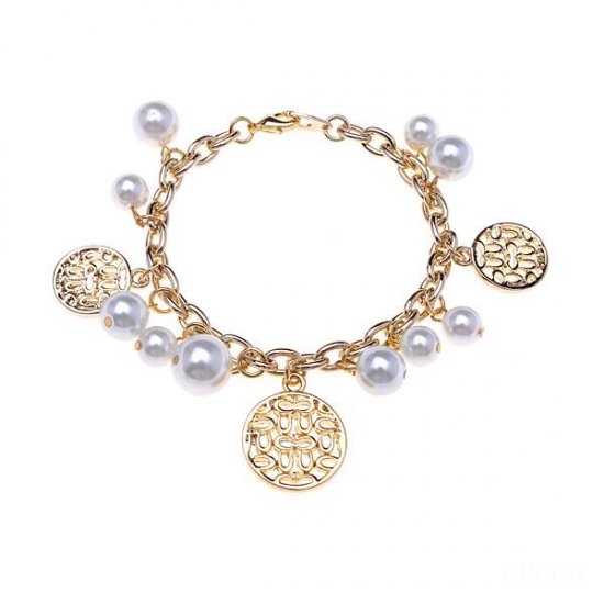 Coach Circle Charm Gold Bracelets CVS - Click Image to Close